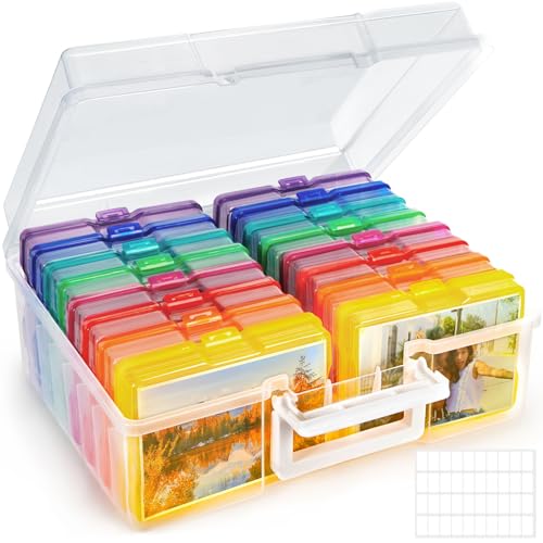 FAMKEEP Fotoaufbewahrungsbox,16 Pcs Foto Organizer Kunststoff,Foto Organizer mit Aufklebern,Foto Aufbewahrungsbehälter für Saatgut Handwerk Karten,Bürobedarf,Stempel FAMKEEP Fotoaufbewahrungsbox,16 Pcs Foto Organizer Kunststoff,Foto Organizer mit Aufklebern,Foto Aufbewahrungsbehälter für Saatgut Handwerk Karten,Bürobedarf,Stempel von FAMKEEP