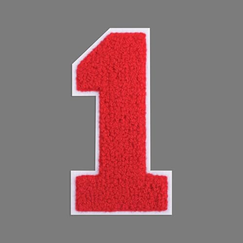 FANCIBAND 11,4 cm rote große Zahlen zum Aufbügeln auf Jacken, Letterman, Jacke, Chenille, Nummer, Aufnäher zum Aufbügeln für Jersey, Jacke, Kapuzenpullover, Varsity, Hemd 1 FANCIBAND 11,4 cm rote große Zahlen zum Aufbügeln auf Jacken, Letterman, Jacke, Chenille, Nummer, Aufnäher zum Aufbügeln für Jersey, Jacke, Kapuzenpullover, Varsity, Hemd 1 von FANCIBAND