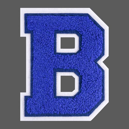 FANCIBAND 15,2 cm große blaue Buchstaben zum Aufbügeln auf Varsity-Buchstaben aus Chenille, zum Aufbügeln für Kleidung, Jersey, T-Shirt, Jacke, Kapuzenpullover, Varsity B FANCIBAND 15,2 cm große blaue Buchstaben zum Aufbügeln auf Varsity-Buchstaben aus Chenille, zum Aufbügeln für Kleidung, Jersey, T-Shirt, Jacke, Kapuzenpullover, Varsity B von FANCIBAND