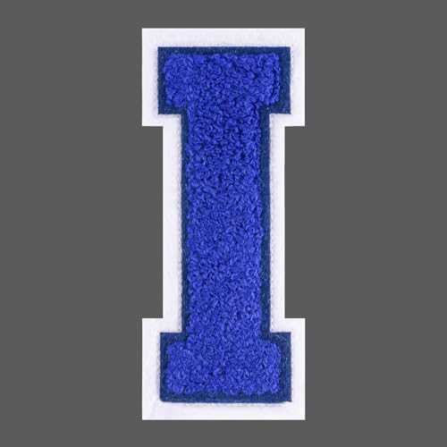 FANCIBAND 15,2 cm große blaue Buchstaben zum Aufbügeln auf Varsity-Buchstaben aus Chenille, zum Aufbügeln für Kleidung, Jersey, T-Shirt, Jacke, Kapuzenpullover, Varsity I FANCIBAND 15,2 cm große blaue Buchstaben zum Aufbügeln auf Varsity-Buchstaben aus Chenille, zum Aufbügeln für Kleidung, Jersey, T-Shirt, Jacke, Kapuzenpullover, Varsity I von FANCIBAND