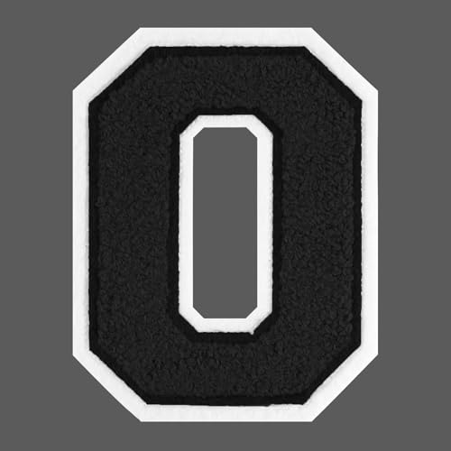 FANCIBAND 15,2 cm große schwarze Buchstaben zum Aufbügeln auf Varsity-Buchstaben aus Chenille, zum Aufbügeln für Kleidung, Jersey, T-Shirt, Jacke, Kapuzenpullover, Varsity O FANCIBAND 15,2 cm große schwarze Buchstaben zum Aufbügeln auf Varsity-Buchstaben aus Chenille, zum Aufbügeln für Kleidung, Jersey, T-Shirt, Jacke, Kapuzenpullover, Varsity O von FANCIBAND