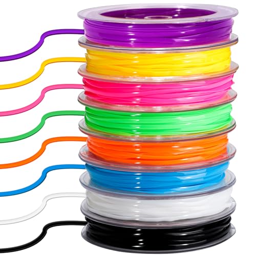 FANDAMEI Schlüsselband-Set, Kunststoffschnur, Schnürschnur, helle Farbe, Schlüsselband zum Basteln, Armbänder und Schmuckherstellung, Flechtset für Bastelarbeiten, 8 Farben FANDAMEI Schlüsselband-Set, Kunststoffschnur, Schnürschnur, helle Farbe, Schlüsselband zum Basteln, Armbänder und Schmuckherstellung, Flechtset für Bastelarbeiten, 8 Farben von FANDAMEI