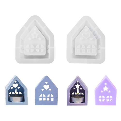 Silikonformen Gießformen Häuser,2 Stück 3D Silikonform Haus Gips Zum Gießen silikonform weihnachten Gießformen Silikon,Silikonform Kerzenhalter Gießform Haus Giessformen Silikon (2Pcs Häuser) Silikonformen Gießformen Häuser,2 Stück 3D Silikonform Haus Gips Zum Gießen silikonform weihnachten Gießformen Silikon,Silikonform Kerzenhalter Gießform Haus Giessformen Silikon (2Pcs Häuser) von FANGCCC