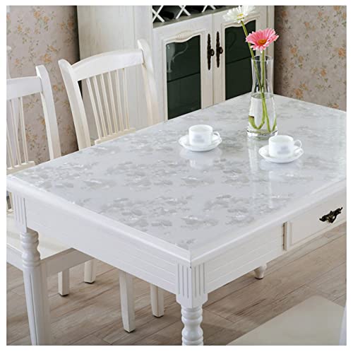 FANIVIN Haushalt Küche PVC Tischdecke Tischmatte Schreibtisch Tischfolie Tischschutz Matte Wasserdicht Silber 70 * 120CM von FANIVIN