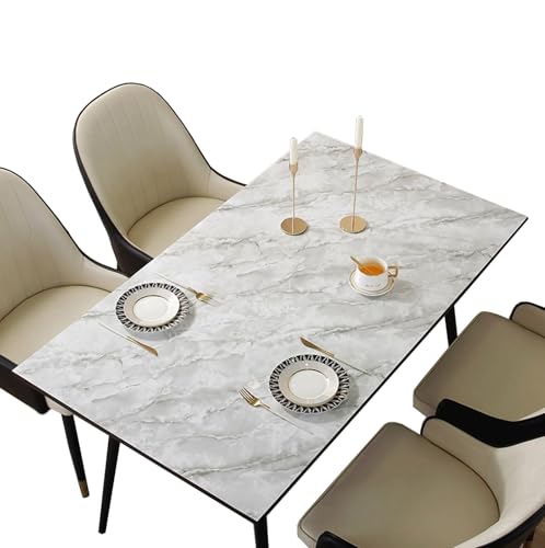 FANIVIN Haushalt Küche PVC Tischdecke Tischmatte Schreibtisch Tischfolie Tischschutz Matte Wasserdicht Weiß Marmor 90 * 150CM FANIVIN Haushalt Küche PVC Tischdecke Tischmatte Schreibtisch Tischfolie Tischschutz Matte Wasserdicht Weiß Marmor 90 * 150CM von FANIVIN