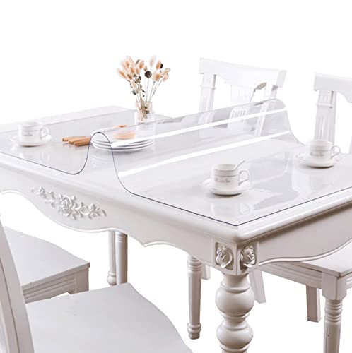 FANIVIN Haushalt PVC Transparent Tischdecke Tischmatte Schreibtisch Tischfolie Schutzfolie Quadrat Dicke 1MM Wasserdicht 60 * 130cm FANIVIN Haushalt PVC Transparent Tischdecke Tischmatte Schreibtisch Tischfolie Schutzfolie Quadrat Dicke 1MM Wasserdicht 60 * 130cm von FANIVIN