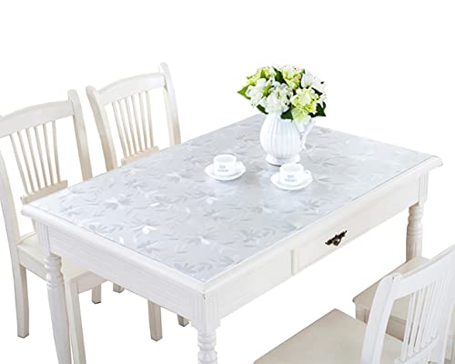 FANIVIN Haushalt PVC Transparent Tischdecke Tischmatte Schreibtisch Tischfolie Schutzfolie Quadrat Dicke 2MM Wasserdicht 70 * 130cm von FANIVIN