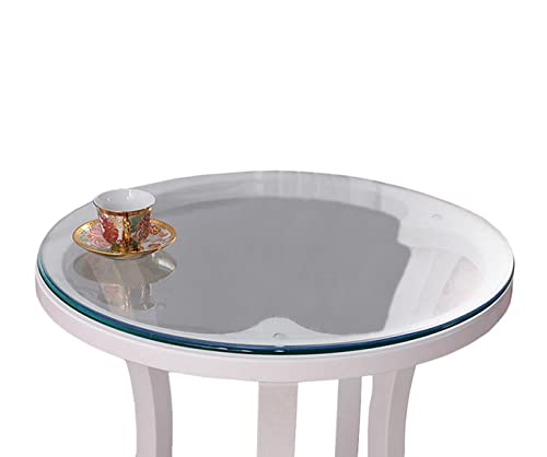 FANIVIN Haushalt PVC Transparent Tischdecke Tischmatte Schreibtisch Tischfolie Schutzfolie Rund Wasserdicht Dicke 1.5MM Rund Durchmesser 60CM von FANIVIN