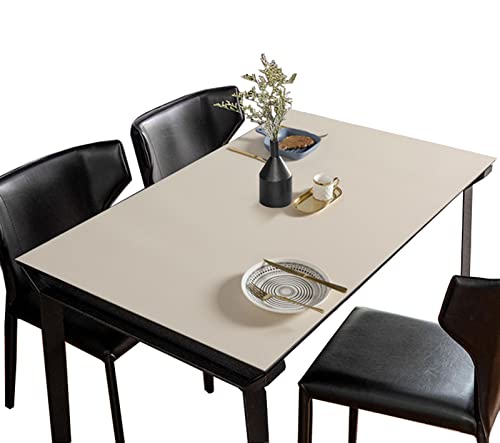 FANIVIN PU Tischdecke Tischmatte Schreibtisch Tischfolie Haushalt Küche Bürobedarf Doppelseitig Tischschutz Matte Wasserdicht Gold+Kaffee 70 * 180cm von FANIVIN