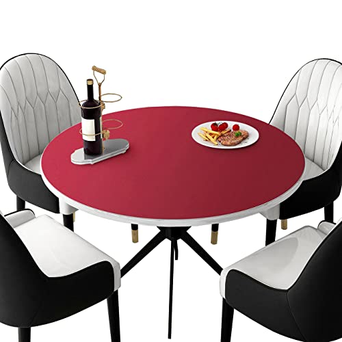 FANIVIN PU Tischdecke Tischmatte Schreibtisch Tischfolie Rund Haushalt Küche Bürobedarf Doppelseitig Tischschutz Matte Wasserdicht Rund Schwarz+Rot 60cm FANIVIN PU Tischdecke Tischmatte Schreibtisch Tischfolie Rund Haushalt Küche Bürobedarf Doppelseitig Tischschutz Matte Wasserdicht Rund Schwarz+Rot 60cm von FANIVIN