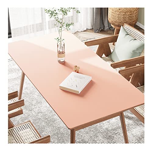 FANIVIN PU Tischdecke Tischmatte Tischfolie Schreibtisch Tischschutz Matte Haushalt Küche Bürobedarf Einseitig Wasserdicht Multifunctional Pink 60 * 140cm von FANIVIN