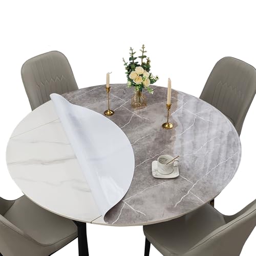 FANIVIN PVC Tischdecke Tischmatte Schreibtisch Tischfolie Schutzfolie Rund Durchmesser 60cm-120cm Wasserdicht Durable Grau Marmor Rund Durchmesser 90CM FANIVIN PVC Tischdecke Tischmatte Schreibtisch Tischfolie Schutzfolie Rund Durchmesser 60cm-120cm Wasserdicht Durable Grau Marmor Rund Durchmesser 90CM von FANIVIN