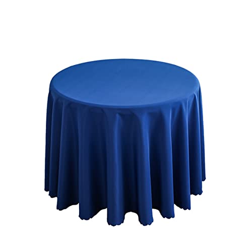 FANIVIN Polyester Tischdecke Tischtuch Tischwäsche Couchtisch Küchentischabdeckung Tafeltuch Rund Einfacher Stil Blau A Durchmesser 180CM von FANIVIN
