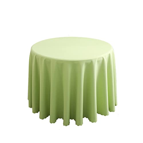 FANIVIN Polyester Tischdecke Tischtuch Tischwäsche Couchtisch Küchentischabdeckung Tafeltuch Rund Einfacher Stil Grün A Durchmesser 200CM von FANIVIN