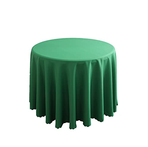 FANIVIN Polyester Tischdecke Tischtuch Tischwäsche Couchtisch Küchentischabdeckung Tafeltuch Rund Einfacher Stil Grün B Durchmesser 160CM von FANIVIN