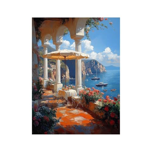 Diamond Painting Erwachsene, 5D Volldiamant Malen Nach Zahlen Boot mit Diamond Painting Zubehör 80x60 cm, Farbe Diamant Strasssteine Bastelset Erwachsene, DIY set für Wanddeko Wohnzimmer Meer 258-0362 Diamond Painting Erwachsene, 5D Volldiamant Malen Nach Zahlen Boot mit Diamond Painting Zubehör 80x60 cm, Farbe Diamant Strasssteine Bastelset Erwachsene, DIY set für Wanddeko Wohnzimmer Meer 258-0362 von FANLIGZU