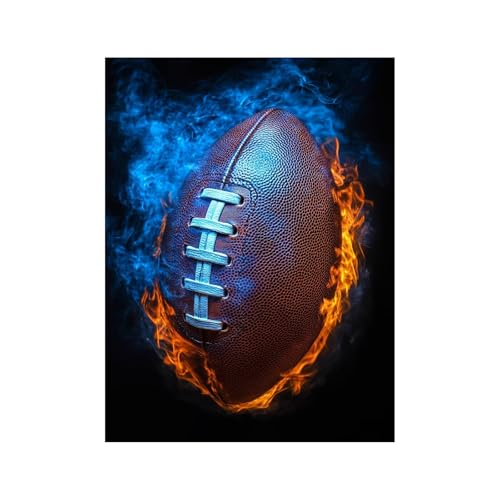 Diamond Painting Erwachsene, 5D Volldiamant Malen Nach Zahlen FußBall mit Diamond Painting Zubehör 70 x 50 CM, Diamant Strasssteine Bastelset Erwachsene,DIY set für Wanddeko Wohnzimmer Flamme 258-2299 Diamond Painting Erwachsene, 5D Volldiamant Malen Nach Zahlen FußBall mit Diamond Painting Zubehör 70 x 50 CM, Diamant Strasssteine Bastelset Erwachsene,DIY set für Wanddeko Wohnzimmer Flamme 258-2299 von FANLIGZU