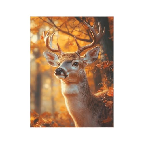 Diamond Painting Erwachsene, 5D Volldiamant Malen Nach Zahlen Reh mit Diamond Painting Zubehör 70 x 50CM, Diamant Strasssteine Bastelset Erwachsene, DIY set für Wanddeko Wohnzimmer Herbst 258-2242 Diamond Painting Erwachsene, 5D Volldiamant Malen Nach Zahlen Reh mit Diamond Painting Zubehör 70 x 50CM, Diamant Strasssteine Bastelset Erwachsene, DIY set für Wanddeko Wohnzimmer Herbst 258-2242 von FANLIGZU