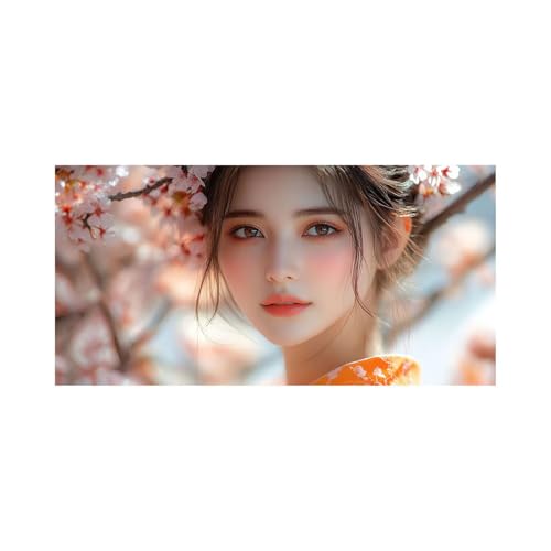 Diamond Painting Erwachsene, Diamant Painting Bilder Blume, 5D Diamond Malen Nach Zahlen Erwachsene 140 x 70 cm, Strasssteine Frau Stickerei Embroidery Kit, Leinwand Bilder Deko Wohnzimmer 2509-0402 von FANLIGZU