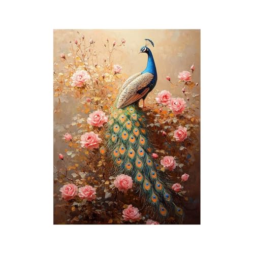 Diamond Painting Erwachsene, Diamant Painting Bilder Blume, 5D Diamond Malen Nach Zahlen Erwachsene 30 x 40CM, Farbe Strasssteine Pfau Stickerei Embroidery Kit,Leinwand Bilder Deko Wohnzimmer 258-0552 Diamond Painting Erwachsene, Diamant Painting Bilder Blume, 5D Diamond Malen Nach Zahlen Erwachsene 30 x 40CM, Farbe Strasssteine Pfau Stickerei Embroidery Kit,Leinwand Bilder Deko Wohnzimmer 258-0552 von FANLIGZU