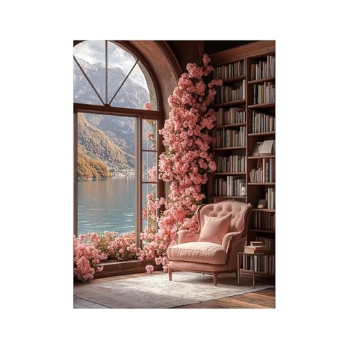 Diamond Painting Erwachsene, Diamant Painting Bilder BüCherregal, Diamond Malen Nach Zahlen Erwachsene 40 x 55 CM, Strasssteine Berg Stickerei Embroidery Kit, Leinwand Bilder Deko Wohnzimmer 258-3909 Diamond Painting Erwachsene, Diamant Painting Bilder BüCherregal, Diamond Malen Nach Zahlen Erwachsene 40 x 55 CM, Strasssteine Berg Stickerei Embroidery Kit, Leinwand Bilder Deko Wohnzimmer 258-3909 von FANLIGZU