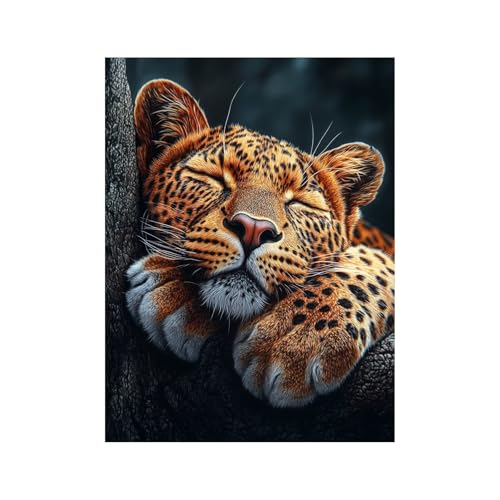 Diamond Painting Erwachsene, Diamant Painting Bilder Leopard, 5D Diamond Malen Nach Zahlen Erwachsene 100 x 135 cm, Strasssteine Tier Stickerei Embroidery Kit, Leinwand Bilder Deko Wohnzimmer 258-1887 Diamond Painting Erwachsene, Diamant Painting Bilder Leopard, 5D Diamond Malen Nach Zahlen Erwachsene 100 x 135 cm, Strasssteine Tier Stickerei Embroidery Kit, Leinwand Bilder Deko Wohnzimmer 258-1887 von FANLIGZU