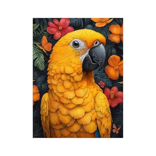 Diamond Painting Erwachsene, Diamant Painting Bilder Papagei, 5D Diamond Malen Nach Zahlen Erwachsene 100 x 135CM, Strasssteine Blume Stickerei Embroidery Kit, Leinwand Bilder Deko Wohnzimmer 258-0561 Diamond Painting Erwachsene, Diamant Painting Bilder Papagei, 5D Diamond Malen Nach Zahlen Erwachsene 100 x 135CM, Strasssteine Blume Stickerei Embroidery Kit, Leinwand Bilder Deko Wohnzimmer 258-0561 von FANLIGZU