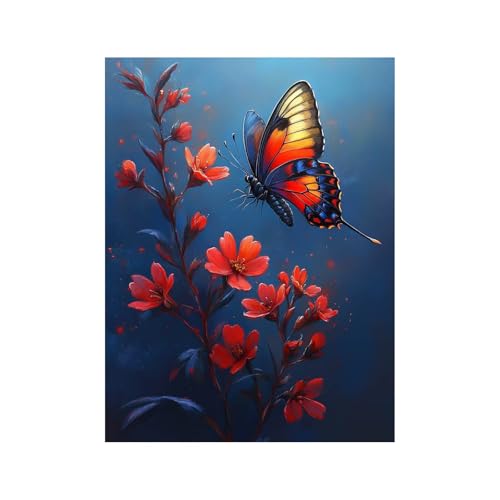 Diamond Painting Erwachsene, Diamant Painting Bilder Schmetterling, Diamond Malen Nach Zahlen Erwachsene 40x55cm, Strasssteine Blume Stickerei Embroidery Kit, Leinwand Bilder Deko Wohnzimmer 258-2491 Diamond Painting Erwachsene, Diamant Painting Bilder Schmetterling, Diamond Malen Nach Zahlen Erwachsene 40x55cm, Strasssteine Blume Stickerei Embroidery Kit, Leinwand Bilder Deko Wohnzimmer 258-2491 von FANLIGZU