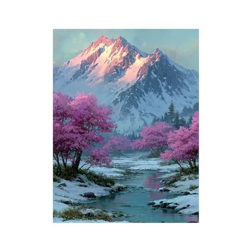 Diamond Painting Erwachsene, Diamant Painting Bilder Schneeberg, 5D Diamond Malen Nach Zahlen Erwachsene 100x135 CM, Strasssteine Baum Stickerei Embroidery Kit,Leinwand Bilder Deko Wohnzimmer 258-2367 Diamond Painting Erwachsene, Diamant Painting Bilder Schneeberg, 5D Diamond Malen Nach Zahlen Erwachsene 100x135 CM, Strasssteine Baum Stickerei Embroidery Kit,Leinwand Bilder Deko Wohnzimmer 258-2367 von FANLIGZU