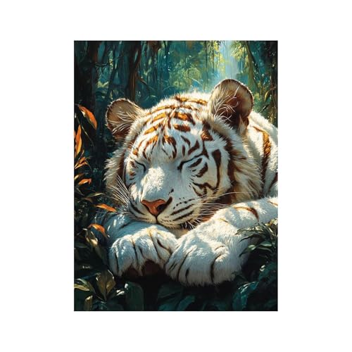 Diamond Painting Erwachsene, Diamant Painting Bilder Tiger, 5D Diamond Malen Nach Zahlen Erwachsene 30 x 40 cm, Strasssteine Tier Stickerei Embroidery Kit, Leinwand Bilder Deko Wohnzimmer 258-1868 Diamond Painting Erwachsene, Diamant Painting Bilder Tiger, 5D Diamond Malen Nach Zahlen Erwachsene 30 x 40 cm, Strasssteine Tier Stickerei Embroidery Kit, Leinwand Bilder Deko Wohnzimmer 258-1868 von FANLIGZU