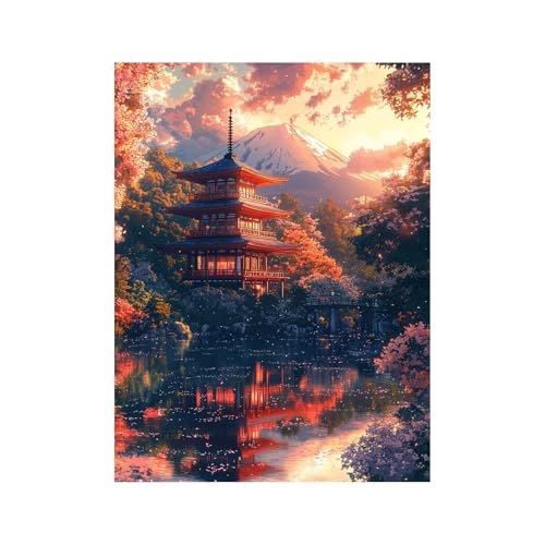 Diamond Painting Erwachsene, Diamant Painting Bilder Vulkan Fuji, Diamond Malen Nach Zahlen Erwachsene 100x135 CM, Strasssteine Japan Stickerei Embroidery Kit, Leinwand Bilder Deko Wohnzimmer 258-0725 Diamond Painting Erwachsene, Diamant Painting Bilder Vulkan Fuji, Diamond Malen Nach Zahlen Erwachsene 100x135 CM, Strasssteine Japan Stickerei Embroidery Kit, Leinwand Bilder Deko Wohnzimmer 258-0725 von FANLIGZU
