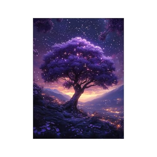 Diamond Painting Erwachsene, Volldiamant Malen Nach Zahlen Baum mit Diamond Painting Zubehör 70x50cm, Diamant Strasssteine Bastelset Erwachsene, DIY set für Wanddeko Wohnzimmer Sternenhimmel 258-1717 Diamond Painting Erwachsene, Volldiamant Malen Nach Zahlen Baum mit Diamond Painting Zubehör 70x50cm, Diamant Strasssteine Bastelset Erwachsene, DIY set für Wanddeko Wohnzimmer Sternenhimmel 258-1717 von FANLIGZU