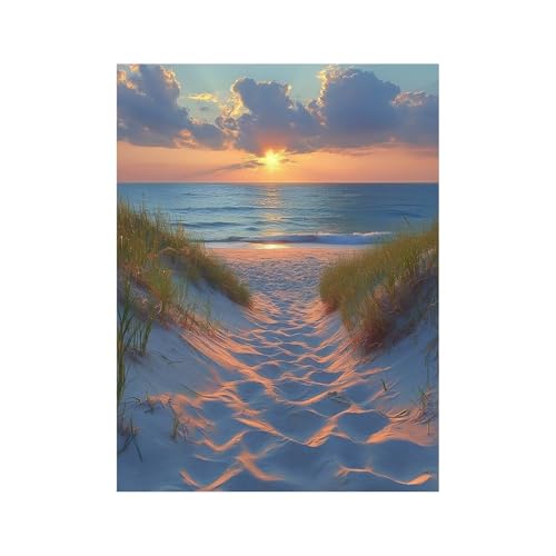Diamond Painting Erwachsene, Volldiamant Malen Nach Zahlen Strand mit Diamond Painting Zubehör 70x50 CM, Diamant Strasssteine Bastelset Erwachsene, DIY set für Wanddeko Wohnzimmer Landschaft 258-2426 Diamond Painting Erwachsene, Volldiamant Malen Nach Zahlen Strand mit Diamond Painting Zubehör 70x50 CM, Diamant Strasssteine Bastelset Erwachsene, DIY set für Wanddeko Wohnzimmer Landschaft 258-2426 von FANLIGZU