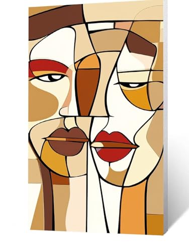 Diamond Painting Erwachsene Abstrakt Diamant Painting Bilder Gesicht, 5D Malen Nach Zahlen Erwachsene mit Diamond 40 x 80 cm, Strasssteine Stickerei Embroidery kit, Leinwand Bilder Zimmer Deko FLZ6745 von FANLIGZU