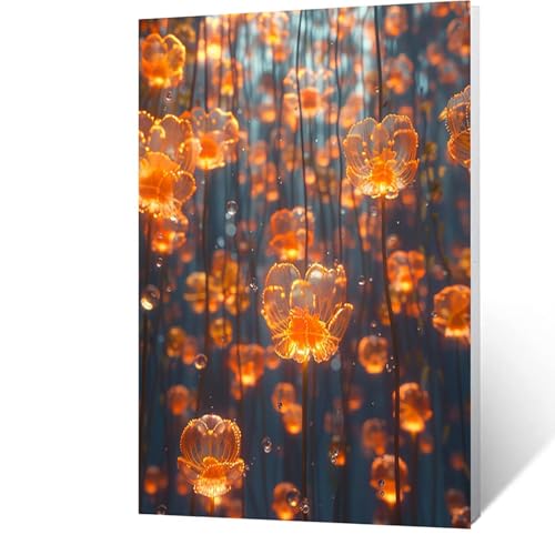 Diamond Painting Erwachsene Blume Diamant Painting Bilder Verträumt, 5D Malen Nach Zahlen Erwachsene mit Diamond, Quadrat Strasssteine Stickerei Embroidery kit, Wanddeko Wohnzimmer 40x55CM Model-11993 von FANLIGZU