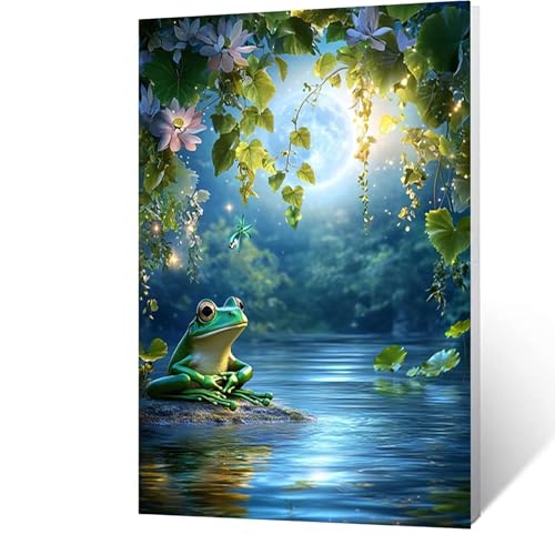 Diamond Painting Erwachsene Frosch Diamant Painting Bilder Tier, 5D Malen Nach Zahlen Erwachsene mit Diamond, Quadrat Strasssteine Stickerei Embroidery kit, Wanddeko Wohnzimmer 60 x 85CM Model-12035 Diamond Painting Erwachsene Frosch Diamant Painting Bilder Tier, 5D Malen Nach Zahlen Erwachsene mit Diamond, Quadrat Strasssteine Stickerei Embroidery kit, Wanddeko Wohnzimmer 60 x 85CM Model-12035 von FANLIGZU