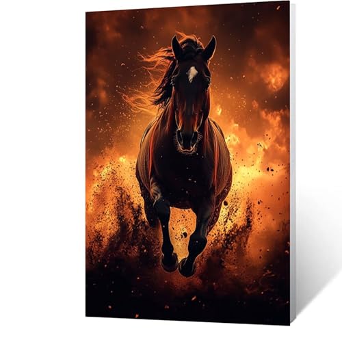 Diamond Painting Erwachsene Horse Diamant Painting Bilder Tier, 5D Malen Nach Zahlen Erwachsene mit Diamond, Quadrat Strasssteine Stickerei Embroidery kit, Wanddeko Wohnzimmer 50 x 70 cm Model-13894 Diamond Painting Erwachsene Horse Diamant Painting Bilder Tier, 5D Malen Nach Zahlen Erwachsene mit Diamond, Quadrat Strasssteine Stickerei Embroidery kit, Wanddeko Wohnzimmer 50 x 70 cm Model-13894 von FANLIGZU