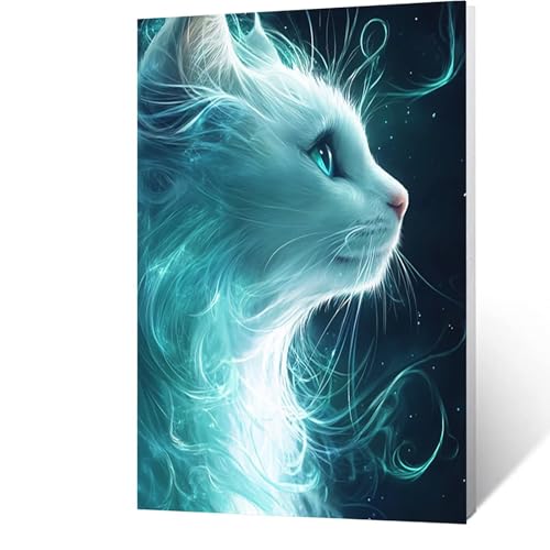Diamond Painting Erwachsene Katze Diamant Painting Bilder Tier, 5D Malen Nach Zahlen Erwachsene mit Diamond, Quadrat Strasssteine Stickerei Embroidery kit, Wanddeko Wohnzimmer 40 x 55 cm Model-13373 Diamond Painting Erwachsene Katze Diamant Painting Bilder Tier, 5D Malen Nach Zahlen Erwachsene mit Diamond, Quadrat Strasssteine Stickerei Embroidery kit, Wanddeko Wohnzimmer 40 x 55 cm Model-13373 von FANLIGZU