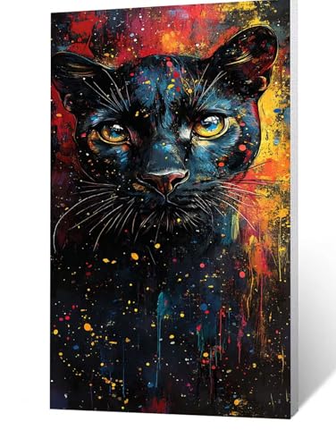 Diamond Painting Erwachsene Leopard, 5D Volldiamant Malen Nach Zahlen Tier mit Diamond Painting Zubehör 90x180 cm, Farbe Diamant Strasssteine Bastelset Erwachsene, DIY Set für Deko Wohnzimmer FLZ-2119 von FANLIGZU