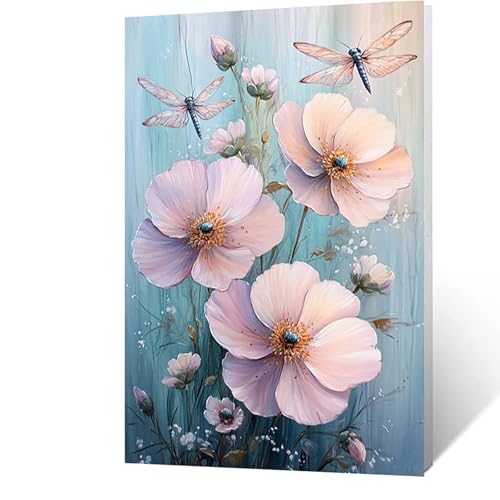 Diamond Painting Erwachsene Libelle Diamant Painting Bilder Blume, 5D Malen Nach Zahlen Erwachsene mit Diamond, Quadrat Strasssteine Stickerei Embroidery kit, Wanddeko Wohnzimmer 50x70 cm Model-12574 Diamond Painting Erwachsene Libelle Diamant Painting Bilder Blume, 5D Malen Nach Zahlen Erwachsene mit Diamond, Quadrat Strasssteine Stickerei Embroidery kit, Wanddeko Wohnzimmer 50x70 cm Model-12574 von FANLIGZU