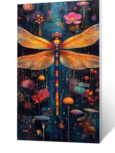 Diamond Painting Erwachsene Libelle Diamant Painting Bilder Tier, 5D Malen Nach Zahlen Erwachsene mit Diamond 60 x 120 CM, Strasssteine Stickerei Embroidery kit, Leinwand Bilder Zimmer Deko FLZ-1867 Diamond Painting Erwachsene Libelle Diamant Painting Bilder Tier, 5D Malen Nach Zahlen Erwachsene mit Diamond 60 x 120 CM, Strasssteine Stickerei Embroidery kit, Leinwand Bilder Zimmer Deko FLZ-1867 von FANLIGZU