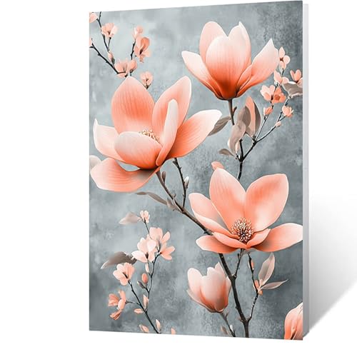 Diamond Painting Erwachsene PflanZen, 5D Volldiamant Malen Nach Zahlen Blume mit Diamond Painting Zubehör, Runde Diamant Strasssteine Bastelset Erwachsene, DIY set für Zimmer Deko 30x40cm Model-11802 von FANLIGZU
