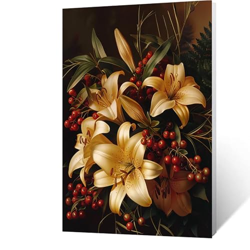 Diamond Painting Erwachsene PflanZen, 5D Volldiamant Malen Nach Zahlen Blume mit Diamond Painting Zubehör, Runde Diamant Strasssteine Bastelset Erwachsene, DIY set für Zimmer Deko 50x70 cm Model-12774 Diamond Painting Erwachsene PflanZen, 5D Volldiamant Malen Nach Zahlen Blume mit Diamond Painting Zubehör, Runde Diamant Strasssteine Bastelset Erwachsene, DIY set für Zimmer Deko 50x70 cm Model-12774 von FANLIGZU