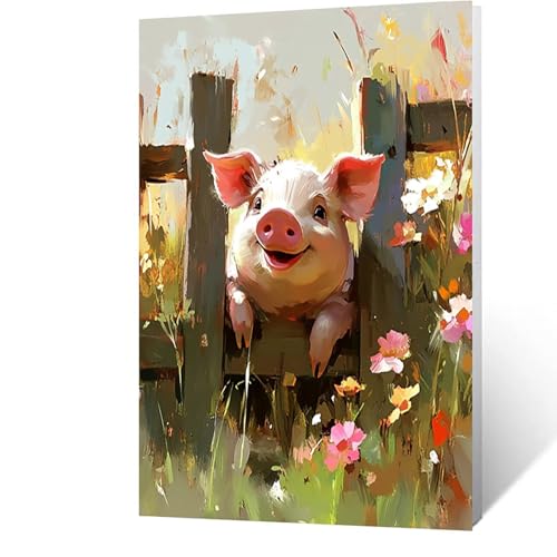 Diamond Painting Erwachsene Schwein Diamant Painting Bilder Blume, 5D Malen Nach Zahlen Erwachsene mit Diamond, Quadrat Strasssteine Stickerei Embroidery kit, Wanddeko Wohnzimmer 30 x 40CM Model-13072 Diamond Painting Erwachsene Schwein Diamant Painting Bilder Blume, 5D Malen Nach Zahlen Erwachsene mit Diamond, Quadrat Strasssteine Stickerei Embroidery kit, Wanddeko Wohnzimmer 30 x 40CM Model-13072 von FANLIGZU