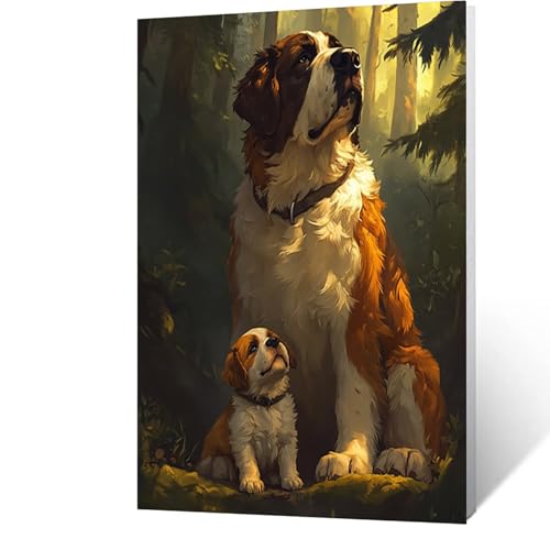 Diamond Painting Erwachsene Tier Diamant Painting Bilder Hund, 5D Malen Nach Zahlen Erwachsene mit Diamond, Runden Strasssteine Stickerei Embroidery kit, Wanddeko Wohnzimmer 40 x 55cm Model-13843 Diamond Painting Erwachsene Tier Diamant Painting Bilder Hund, 5D Malen Nach Zahlen Erwachsene mit Diamond, Runden Strasssteine Stickerei Embroidery kit, Wanddeko Wohnzimmer 40 x 55cm Model-13843 von FANLIGZU