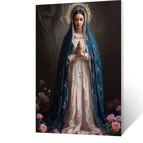 Diamond Painting Erwachsene Unsere Liebe Frau Diamant Painting Bilder Blume, 5D Malen Nach Zahlen Erwachsene mit Diamond, Quadrat Strasssteine Stickerei Embroidery kit, Zimmer Deko 30x40CM Model-14192 Diamond Painting Erwachsene Unsere Liebe Frau Diamant Painting Bilder Blume, 5D Malen Nach Zahlen Erwachsene mit Diamond, Quadrat Strasssteine Stickerei Embroidery kit, Zimmer Deko 30x40CM Model-14192 von FANLIGZU