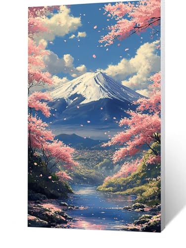 Diamond Painting Erwachsene Vulkan Fuji Diamant Painting Bilder Landschaft, 5D Malen Nach Zahlen Erwachsene mit Diamond 30x60CM, DIY Strasssteine Stickerei Embroidery kit, Leinwand Bilder FLZ-1683 Diamond Painting Erwachsene Vulkan Fuji Diamant Painting Bilder Landschaft, 5D Malen Nach Zahlen Erwachsene mit Diamond 30x60CM, DIY Strasssteine Stickerei Embroidery kit, Leinwand Bilder FLZ-1683 von FANLIGZU