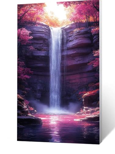 Diamond Painting Erwachsene Wasserfall Diamant Painting Bilder Landschaft, 5D Malen Nach Zahlen Erwachsene mit Diamond 30 x 60 cm, Strasssteine Stickerei Embroidery kit, Leinwand Bilder FLZ-2103 von FANLIGZU