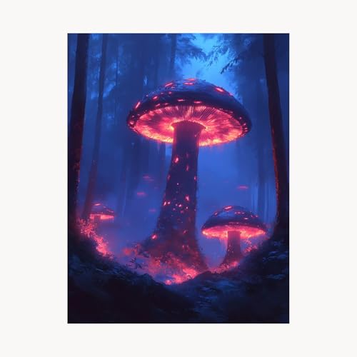 Malen Nach Zahlen Erwachsene, Malen Nach Zahlen Baum, DIY Set Erwachsene mit Acrylfarben Set Leinwand Bilder Pilz 60 x 80cm Pinselset,Paint by Numbers für Deko Wohnzimmer Geschenke für Frauen FYH-1054 Malen Nach Zahlen Erwachsene, Malen Nach Zahlen Baum, DIY Set Erwachsene mit Acrylfarben Set Leinwand Bilder Pilz 60 x 80cm Pinselset,Paint by Numbers für Deko Wohnzimmer Geschenke für Frauen FYH-1054 von FANLIGZU