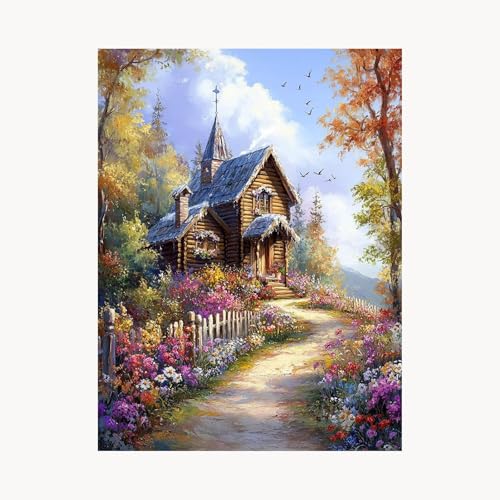 Malen Nach Zahlen Erwachsene, Malen Nach Zahlen Blume, DIY Set Erwachsene mit Acrylfarben Set Leinwand Bilder Landschaft 30 x 40 cm Pinselset, Paint by Numbers, Wanddeko Geschenke für Frauen FYH-1746 Malen Nach Zahlen Erwachsene, Malen Nach Zahlen Blume, DIY Set Erwachsene mit Acrylfarben Set Leinwand Bilder Landschaft 30 x 40 cm Pinselset, Paint by Numbers, Wanddeko Geschenke für Frauen FYH-1746 von FANLIGZU